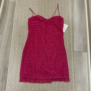 pink sparkly homecoming dress